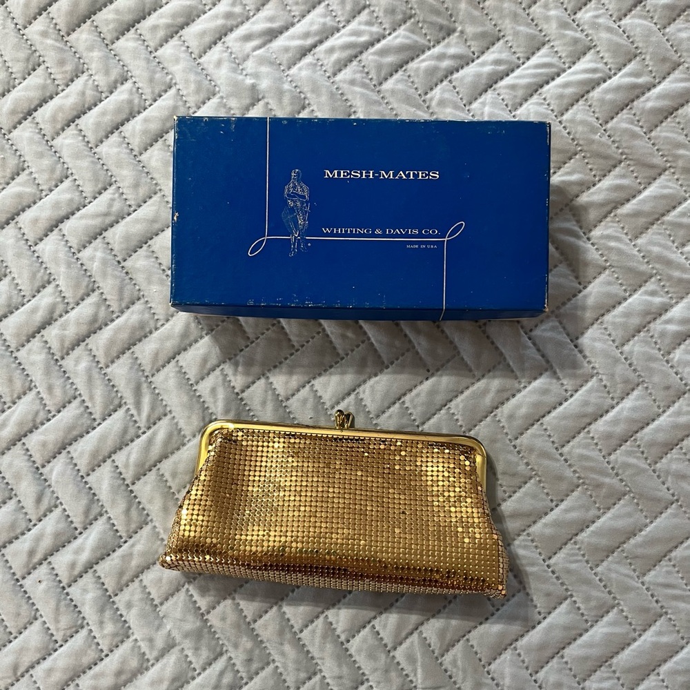 Whiting & Davis Gold Mesh Key Holder